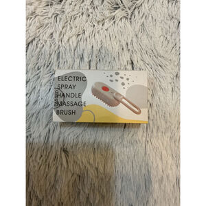Unbranded Cat Grooming Electric Spray Handle Massage Brush One Size White Cream